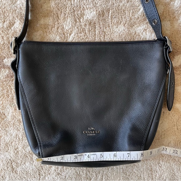 Coach Bags Coach Dufflette Pebble Leather Crossbody Bag In Black Poshmark